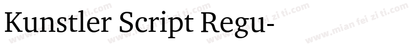 Kunstler Script Regu字体转换
